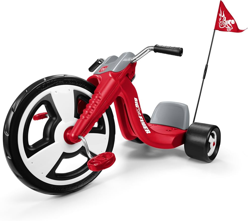 Radio Flyer Big Flyer Sport with Large Front Wheel and Adjustable Seat for Kids, Outdoor Activiti... | Amazon (US)
