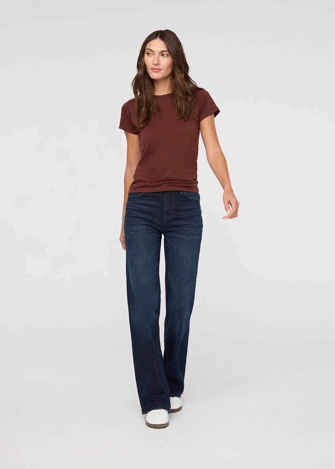 Midweight Denim Wide Leg (Zip Fly) - Moonlight Blue | DUER