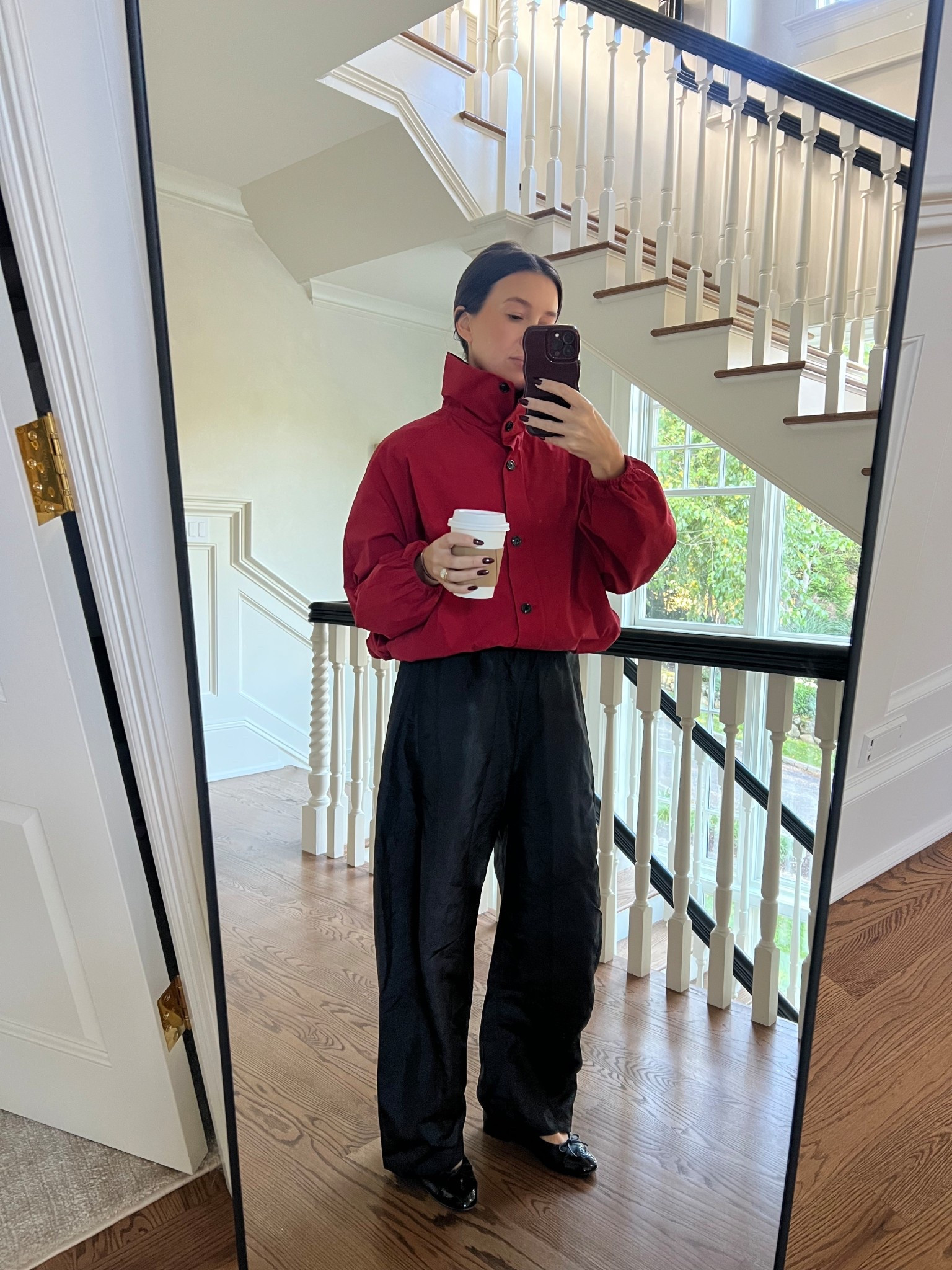 My jacket is restocked & the longer version as well! Wearing a medium jacket 