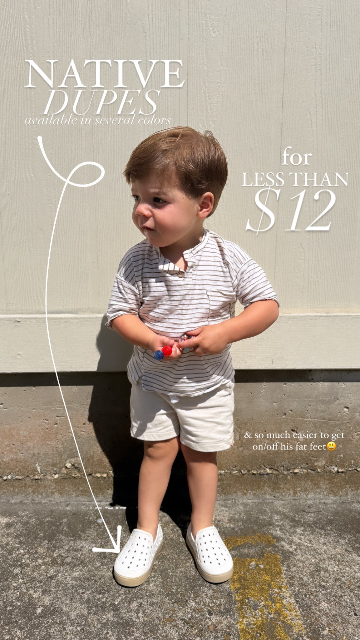 Loving these native dupes!!! They are on sale now for less than $12 || summer shoes, spring shoes, toddler shoes 

#LTKshoecrush #LTKsalealert #LTKkids