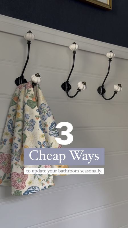 Looking to update your bathroom without remodeling? Here are 3 cheap ways to make your space feel refreshed without much work. 

#LTKhome #LTKfindsunder50 #LTKSeasonal