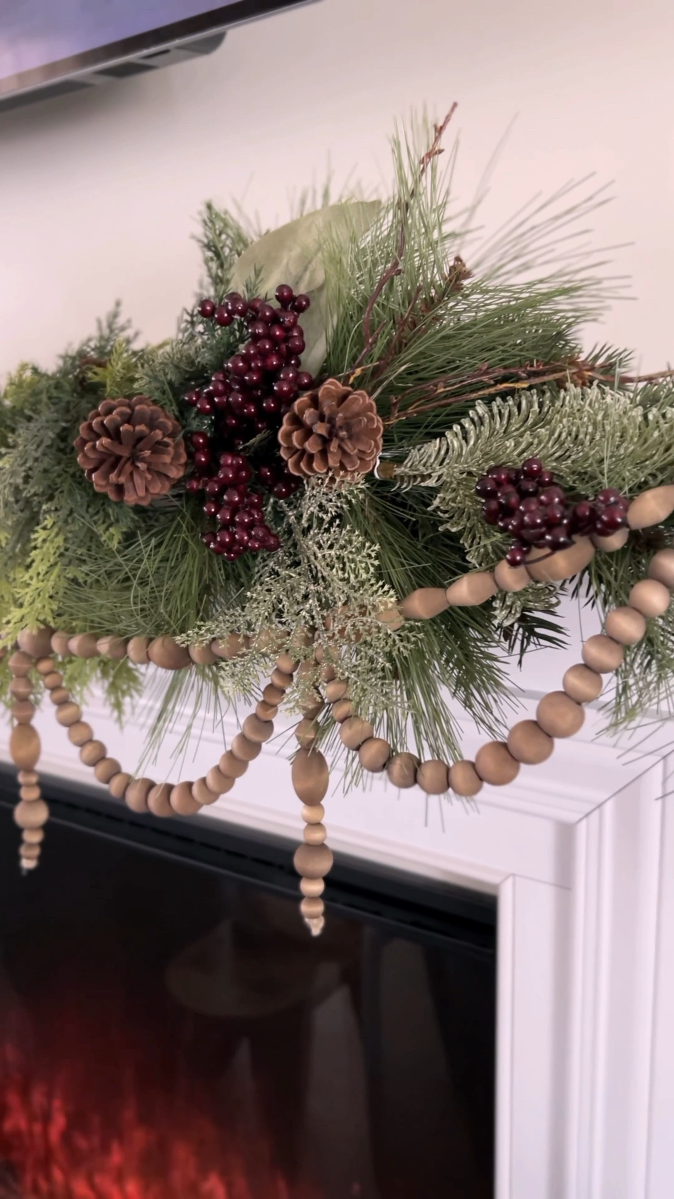 Loving this wood bead garland as part of my Christmas holiday mantel

#amazon #christmas #christmasdecor #fireplace #fireplacedecor #fireplacemantle #rusticdecor

#LTKHoliday #LTKHome #LTKSeasonal