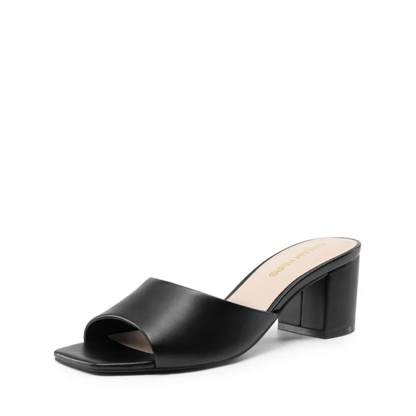 Dreamy Women\u2019s Square Toe Low Heel Mules | Dream Pairs