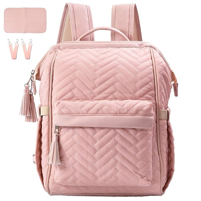 KZNI Diaper Bag Backpack, Travel Diaper Backpack, Diaper Bag with Stroller Hanger,Thermal Pockets... | Amazon (US)