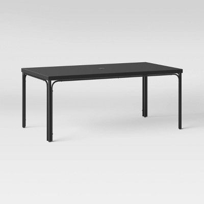 Timo 6 Person Rectangle Patio Dining Table - Black - Project 62&#8482; | Target