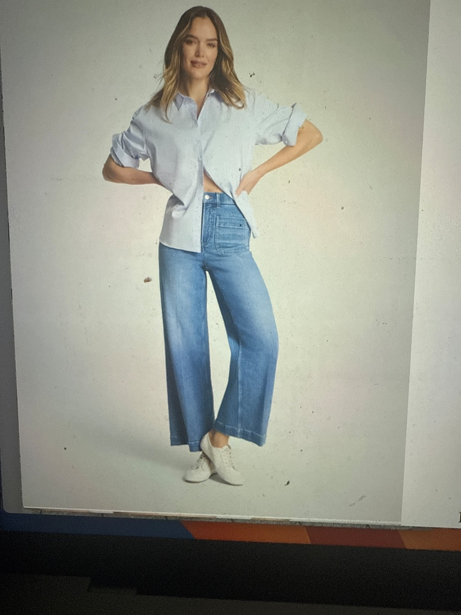 Cropped wide leg jean with patch pocket 

#LTKcanada #LTKsummer #LTKstyletip