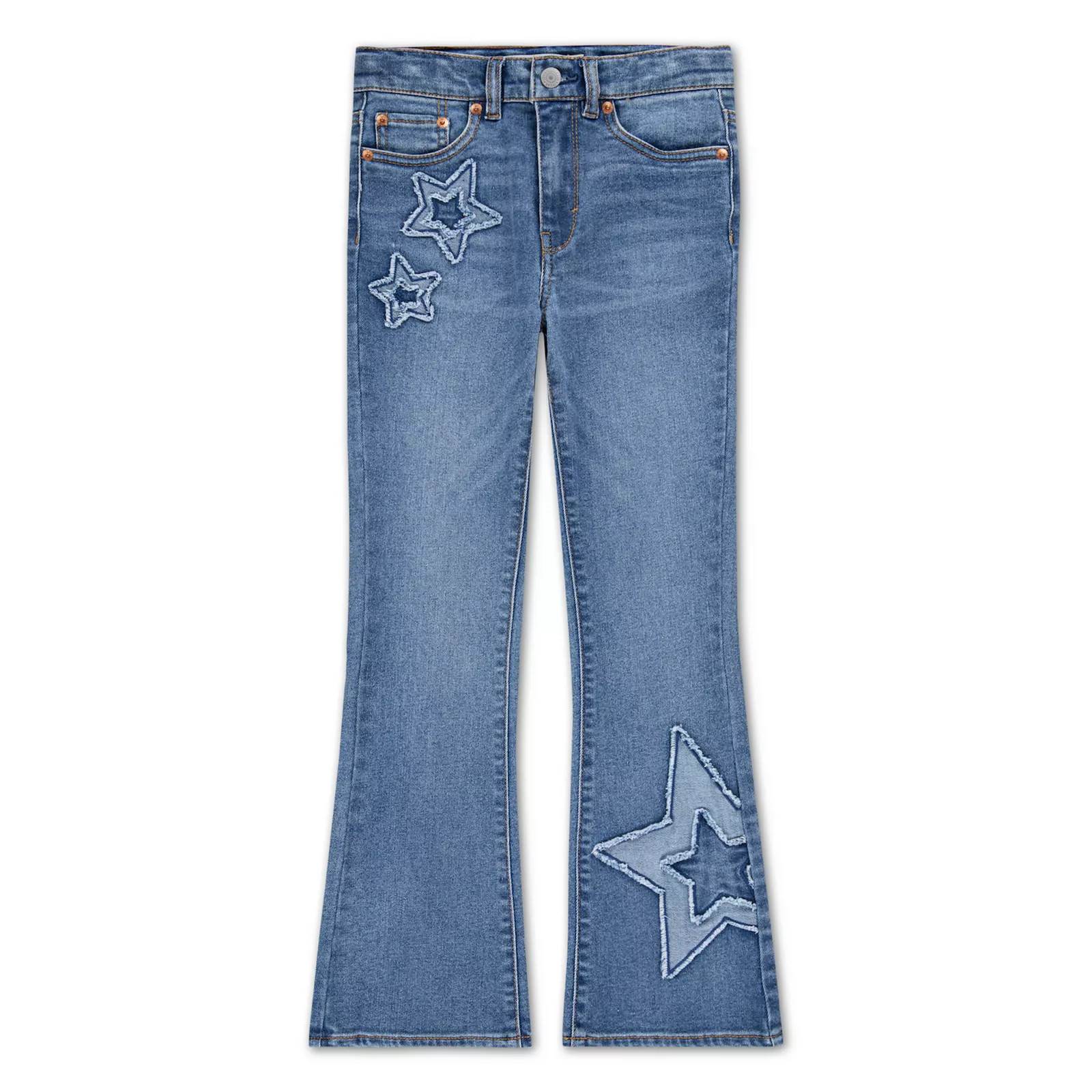 Girls 7-16 Levi's® 726™ Star Flared Jeans, Girl's, Size: 12, Medium Blue | Kohl's