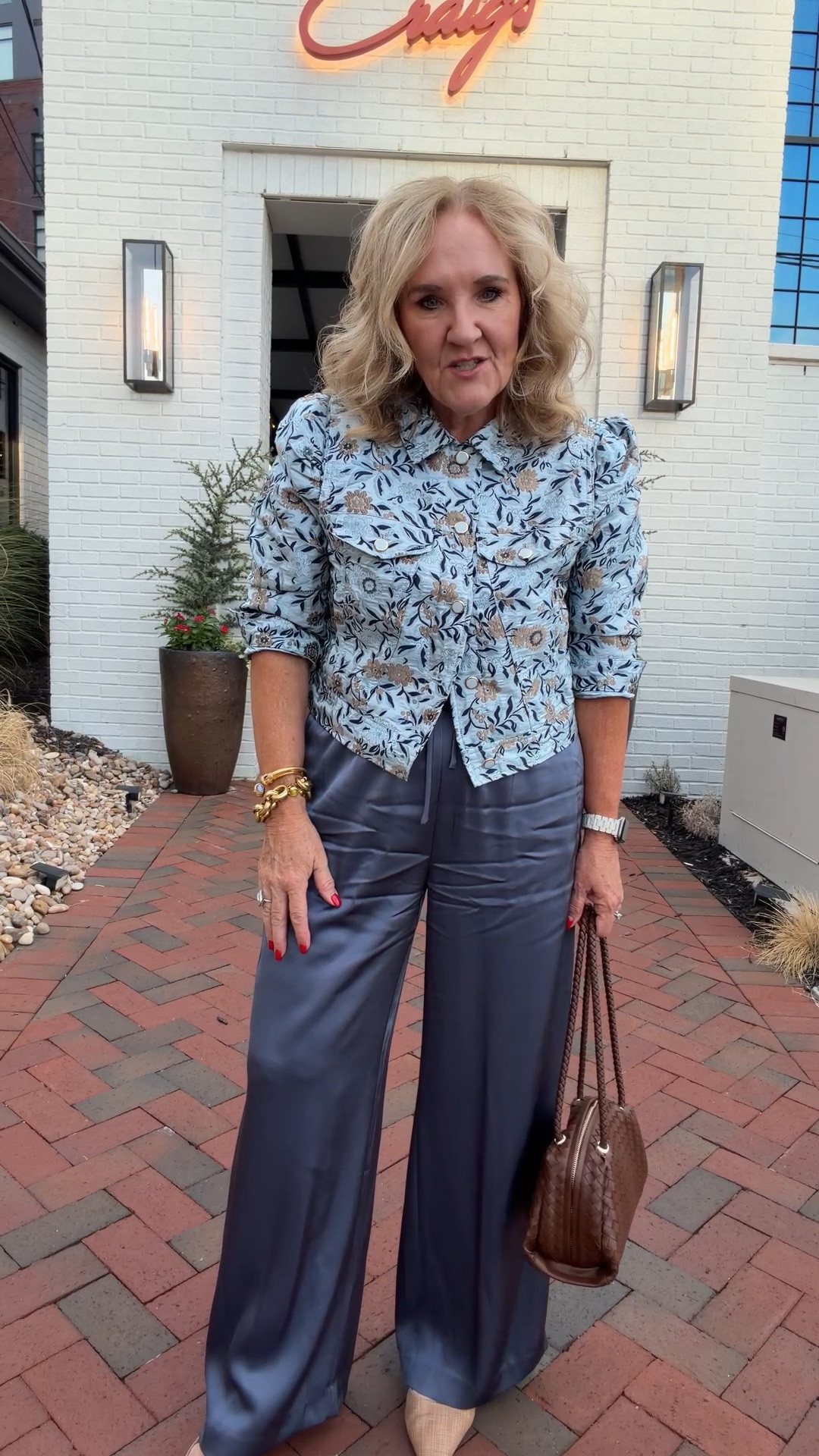 The food was delicious. Craig’s in Nashville. Work business influencer dinner. 
Satin pants size med short 
Jacket size medium

#LTKSaleAlert #LTKOver40 #LTKWorkwear