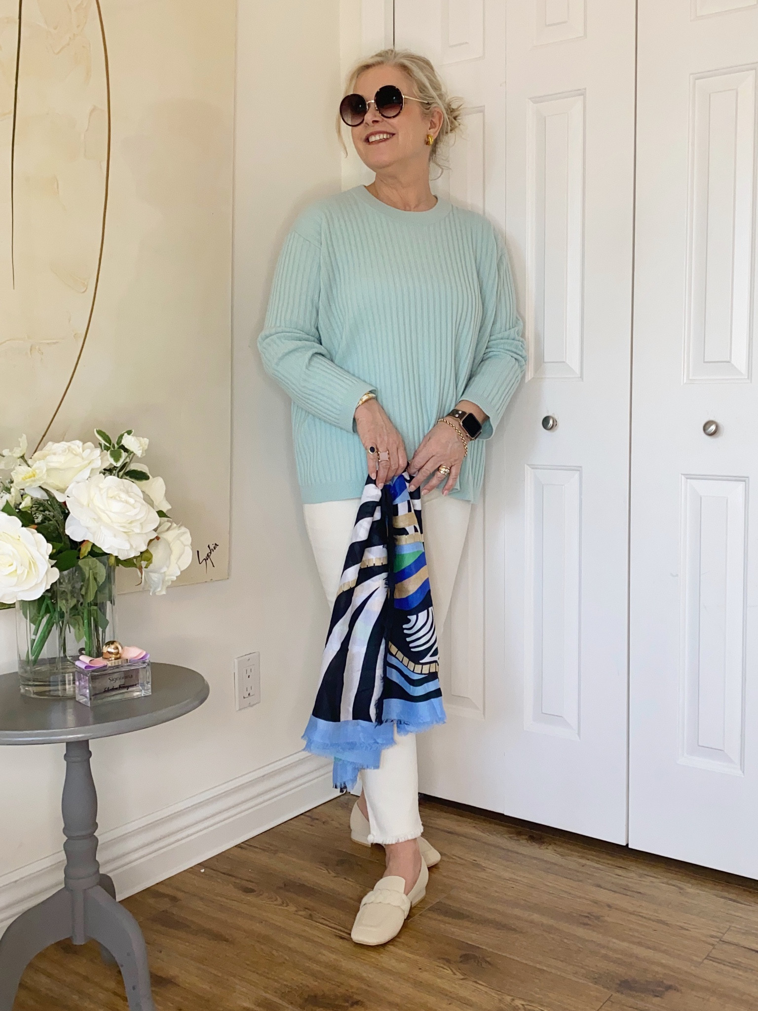 Such lovely colours in these cashmere sweaters from Eileen Fisher💚

#LTKstyletip