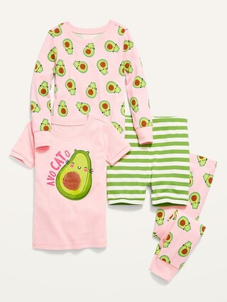 Unisex 4-Piece Graphic Pajama Set for Toddler & Baby | Old Navy (US)