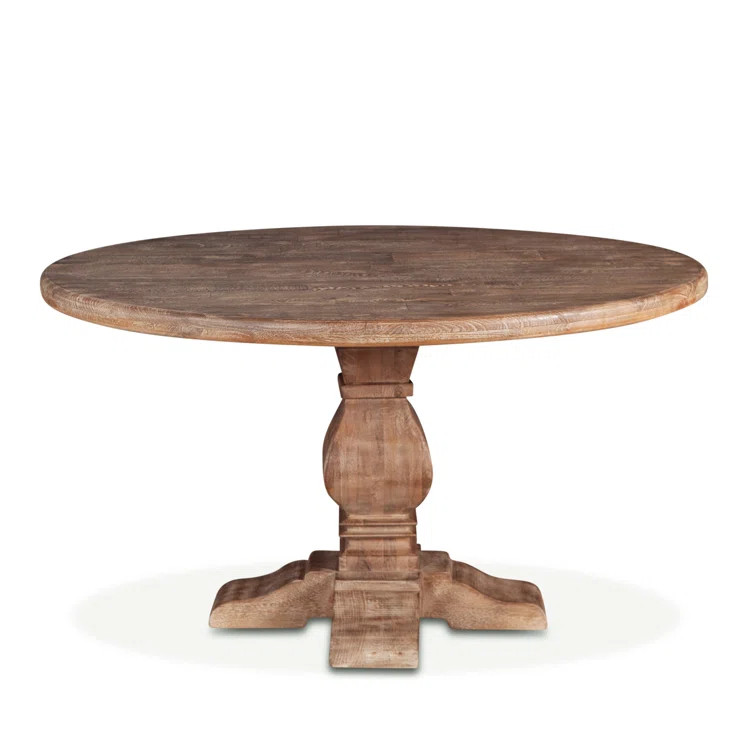 Petrey 48'' Mango Solid Wood Pedestal Dining Table | Wayfair North America