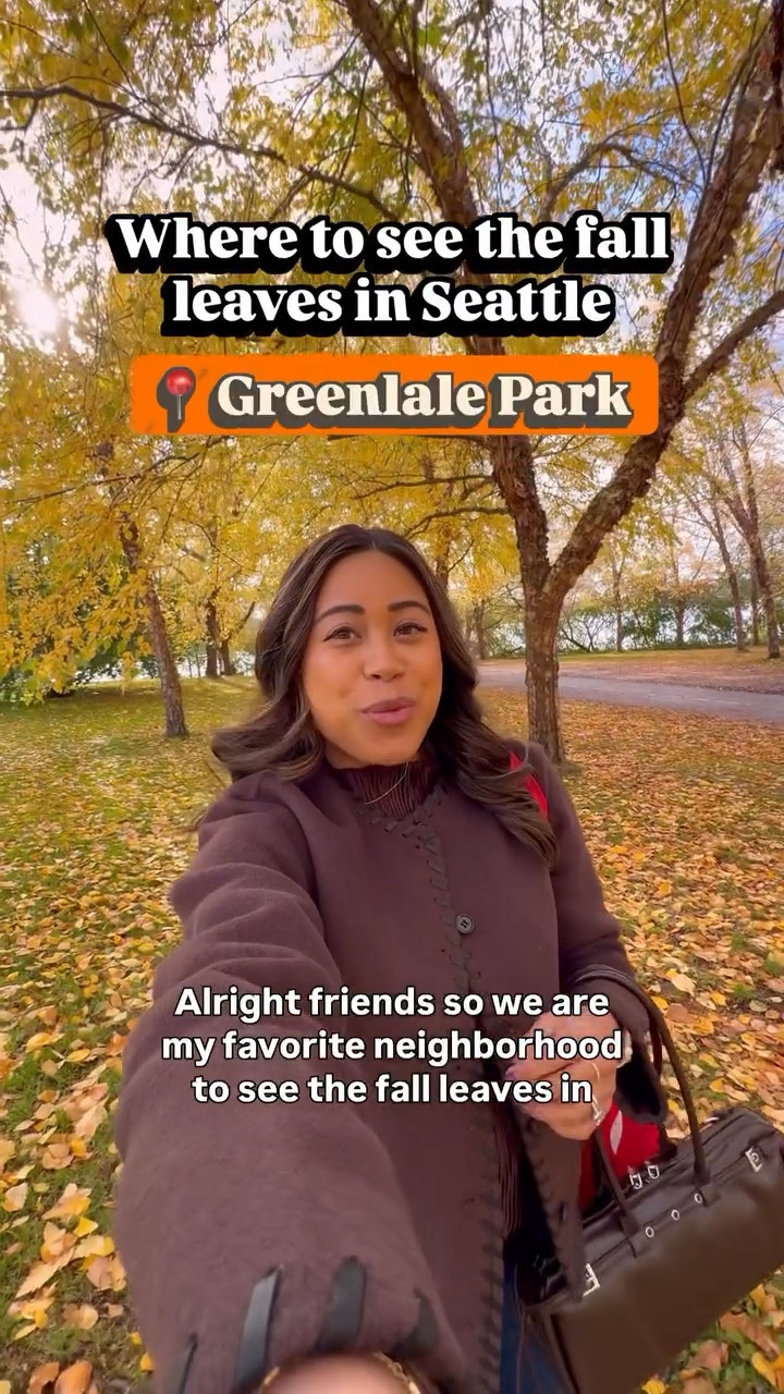 Seattle girlies ❤️ the fall leaves are changing in Seattle and now is the perfect time to see the fall leaves in the city. My fall outfit is LINKED and bump friendly!

If you want to see the fall foliage today, stop by Greenlake Park in Seattle! I stopped by this morning 10/20/2025 to enjoy the lake and fall leaves. 

📍 7201 East Green Lake Dr N, Seattle, WA 98115

The best thing about seeing the fall leaves in Greenlake is that the leaves change all throughout October and early November. This fall foliage spot is close to Meridian Ave N. I parked and crossed the street and walked over to this spot on the lake. 

If you have time to walk the whole lake, I recommend it! Greenlake is about a 3 mile loop. I used to walk the lake all the time when I lived in this Seattle neighborhood.

Have you seen the fall leaves in Seattle yet? 

#fallleaves #seattleinfluencer #seattlelife #seattlewashington #fallfoliage🍁 #seattlewa #pnwlife fall leaves, PNW fall, visit Seattle #visitseattle where to see the fall leaves in Seattle

#LTKSeasonal #LTKPetite #LTKBump