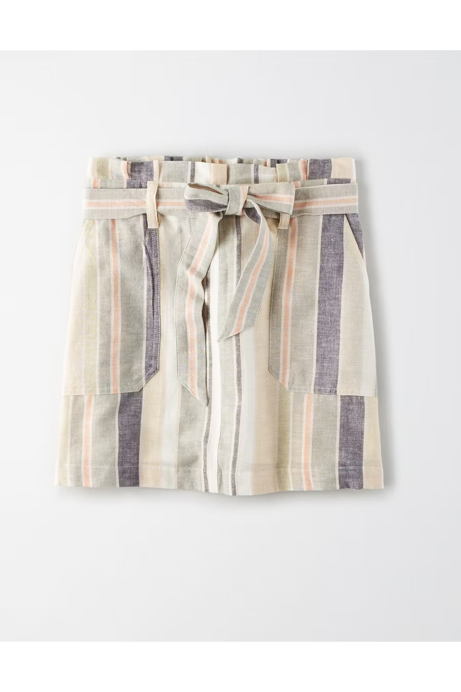 AE High-Waisted Paperbag Mini Skirt | American Eagle Outfitters (US & CA)