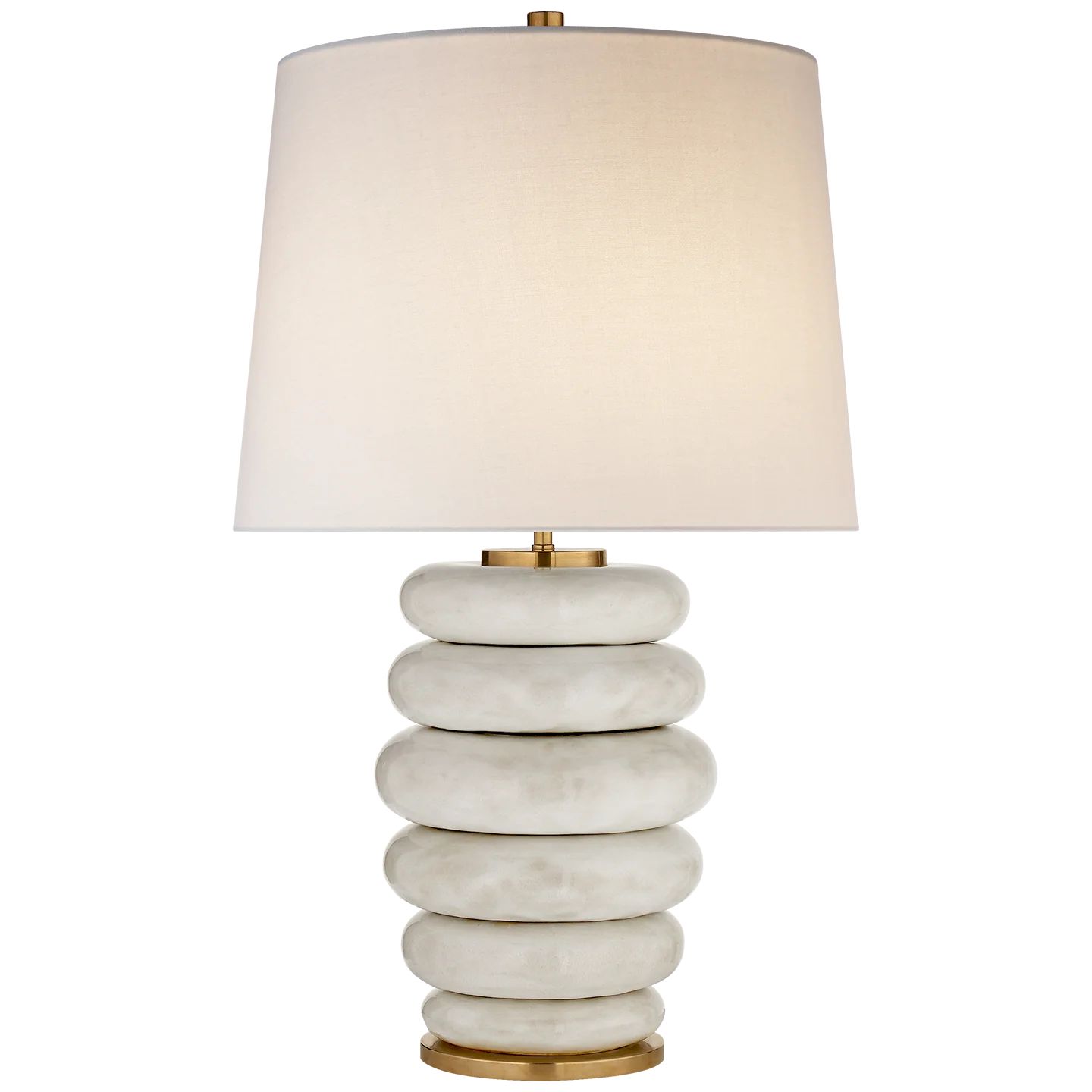 Phoebe Stacked Table Lamp in Various Colors | Burke Decor