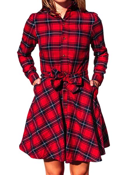 Apple Pie Skillet Flannel Dress | Kiel James Patrick