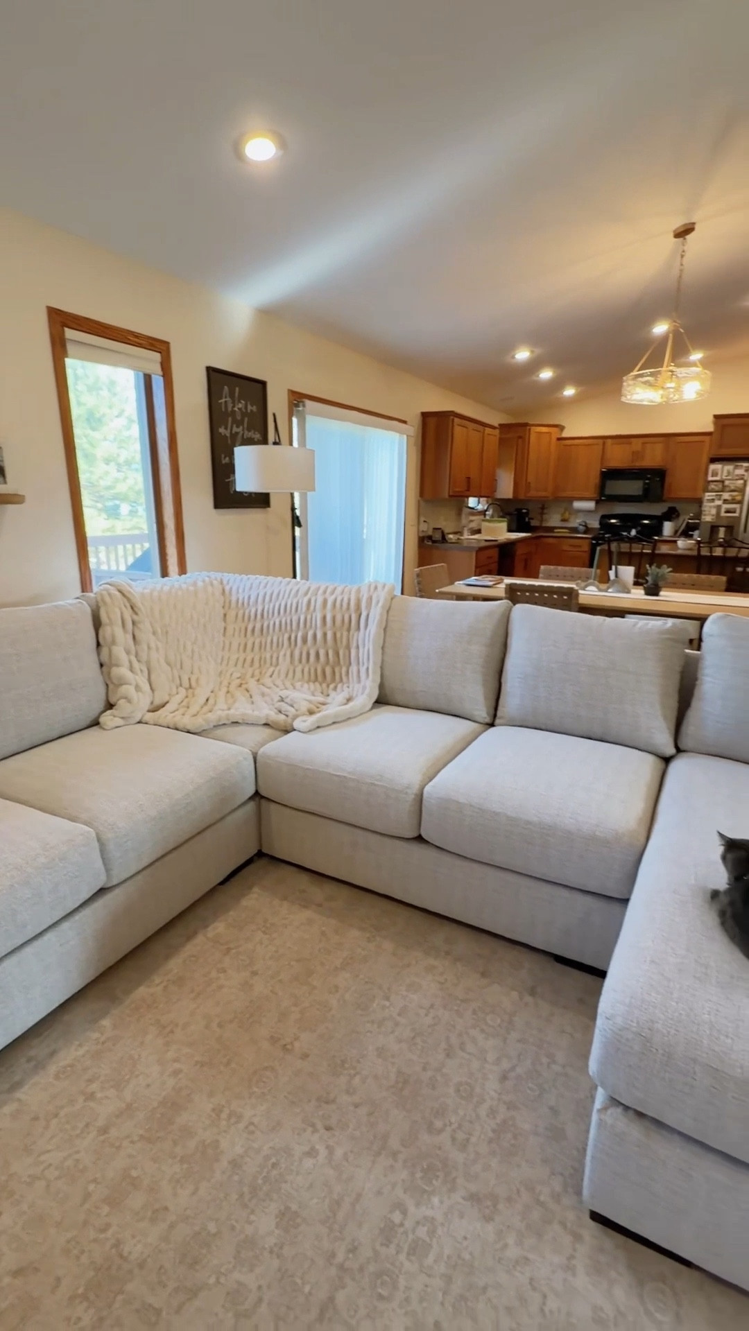 updated our furniture with a new sectional! we love how cozy it is in our space🥰

#LTKHome #LTKvlog