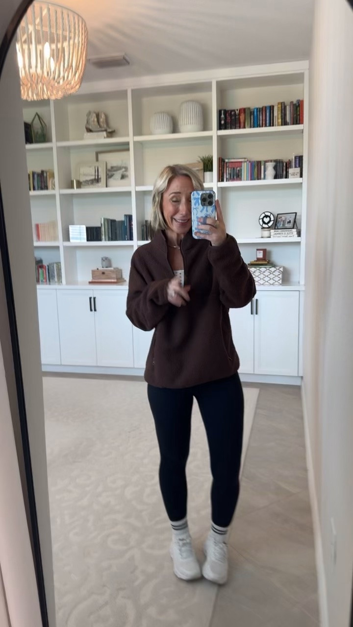 Amazon - fun fall finds * Tummy Control Leggings w/ Pockets & No Front Seam - size small. 5 colors. Quarter Zip Fleece Sherpa Pullover - size small. 6 colors.

#LTKSeasonal #LTKOver40 #LTKPetite