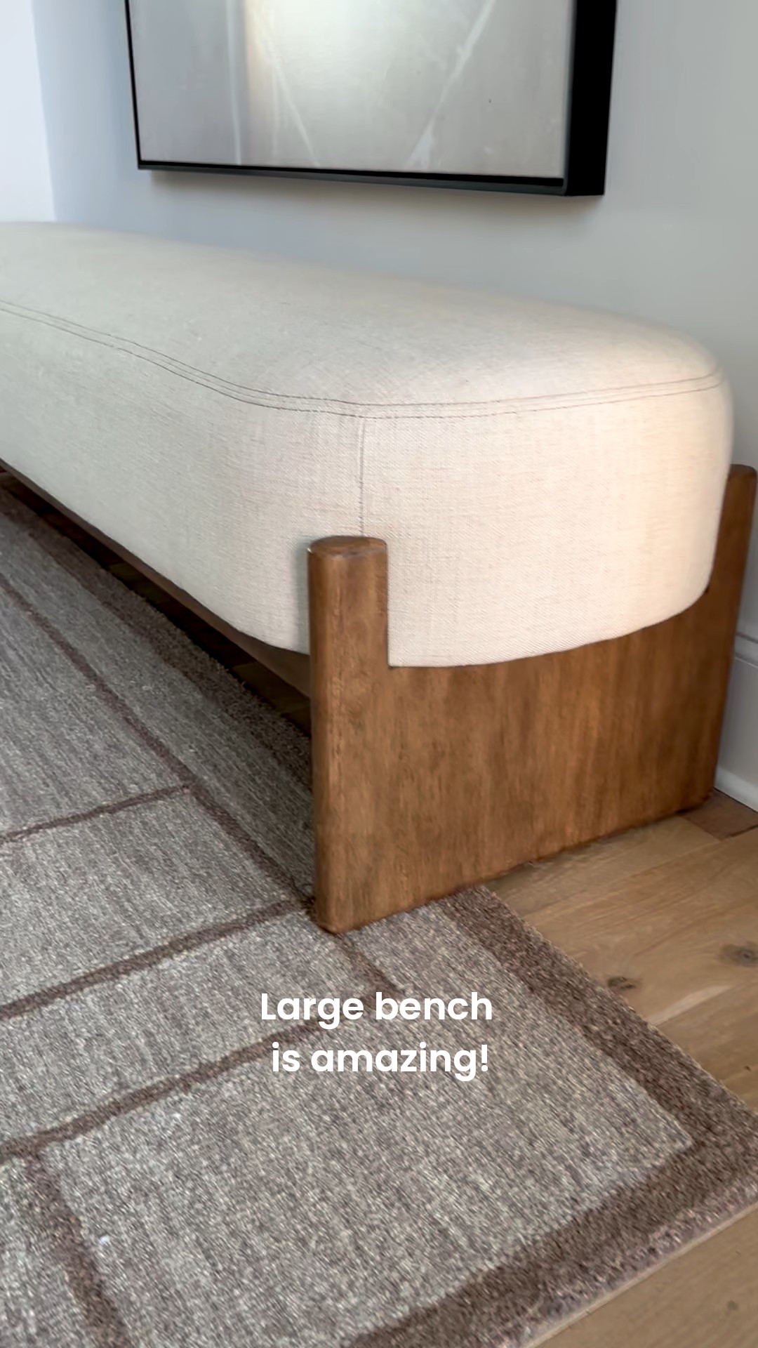 This bench is so luxurious! The scale makes it feel so high end. It comes in four fabric options 
@wayfair


#LTKSaleAlert #LTKmorningroutine #LTKHome