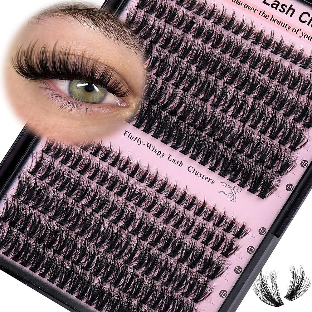 Lash Clusters Wispy Eyelash Clusters Fluffy Lashes Clusters Cute D Curl Cluster Eyelash Extension... | Amazon (US)