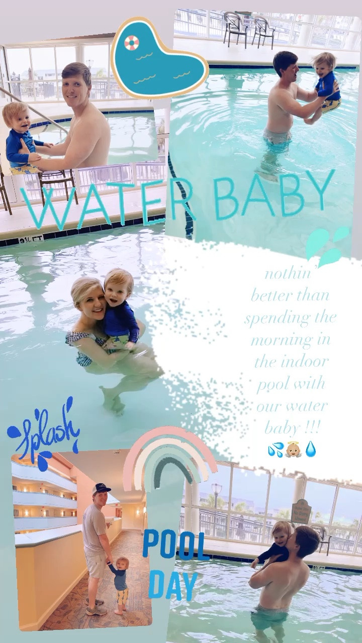 nothin’ better than spending the morning in the indoor pool with our water baby !!! 
💦👼🏼💧 

#LTKtravel #LTKfamily #LTKbaby