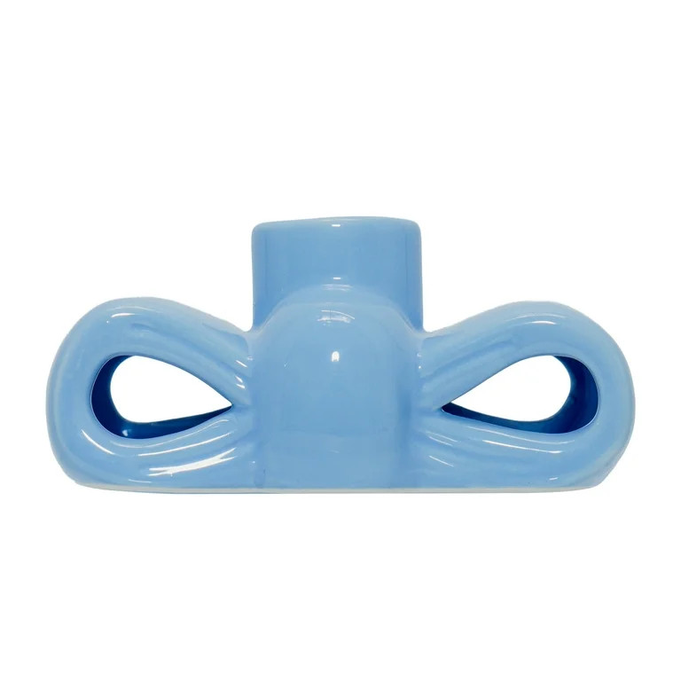 Bow Taper Candle Holder, Blue, 2.5", by My Texas House | Walmart (US)