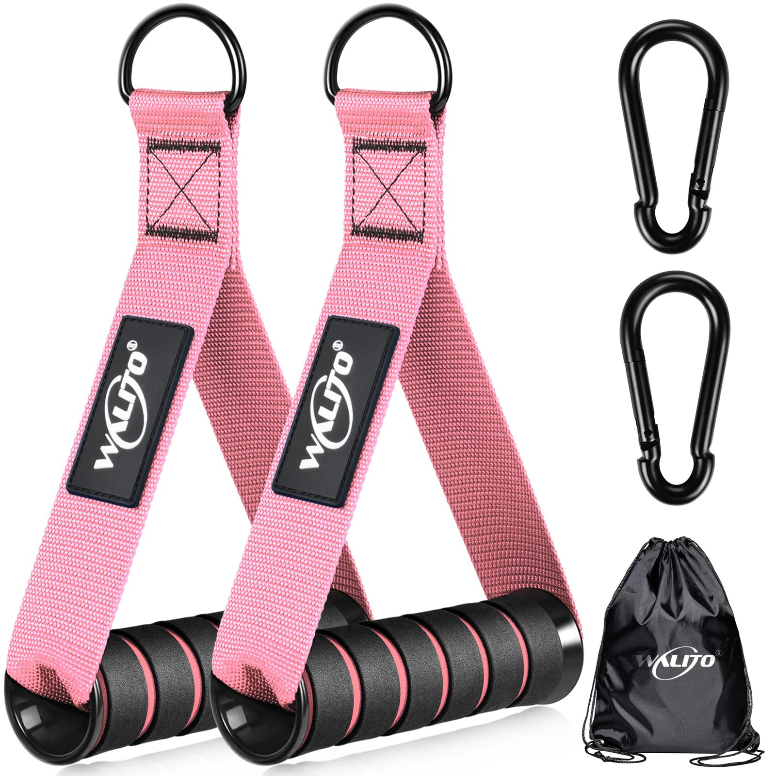 WALITO Exercise Handles, Replacement Cable Machine Attachments for Home Gym Equipment, Pulley Sys... | Amazon (US)