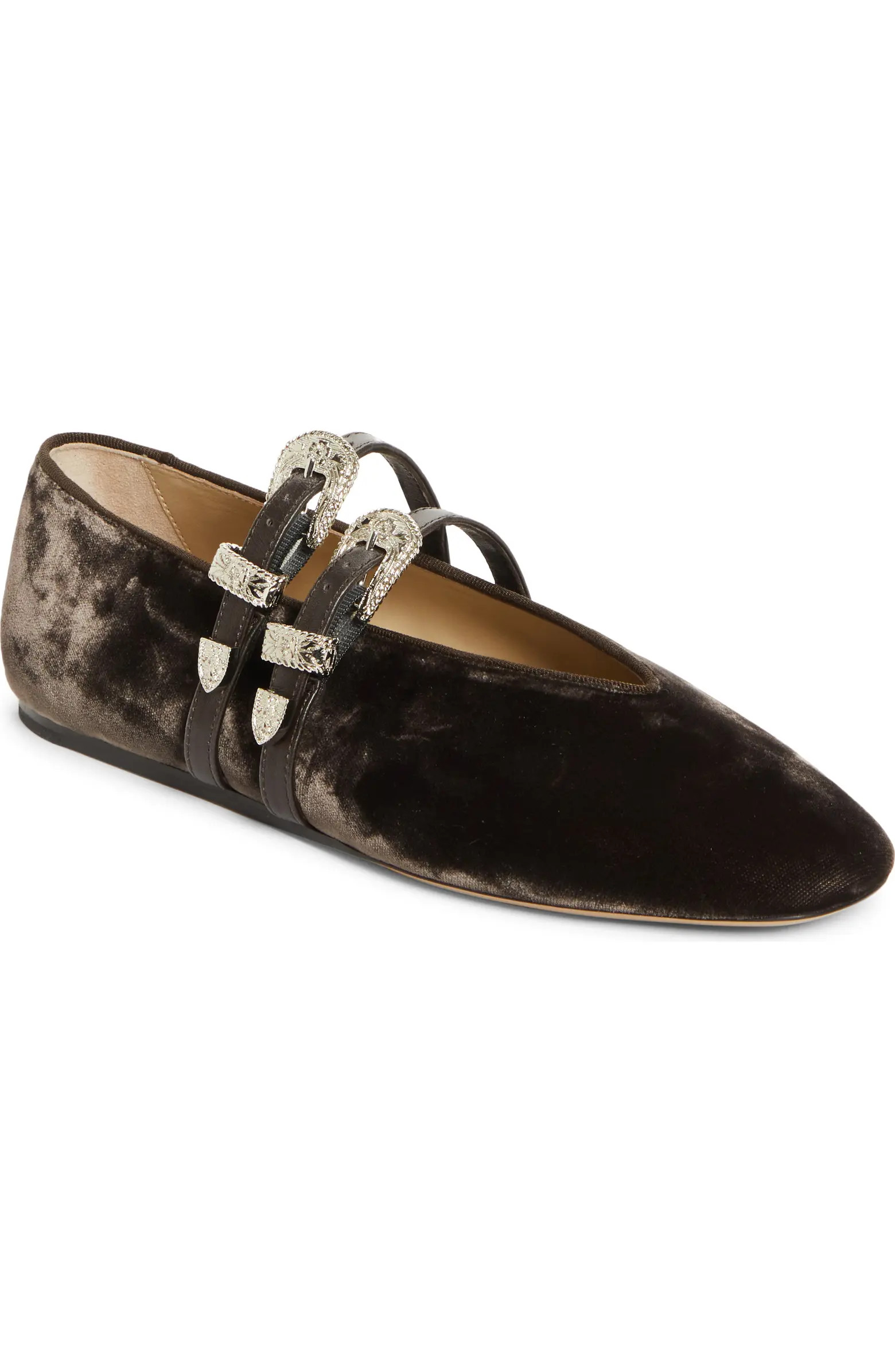 Le Monde Beryl Claudia Western Buckle Ballet Flat (Women) | Nordstrom | Nordstrom
