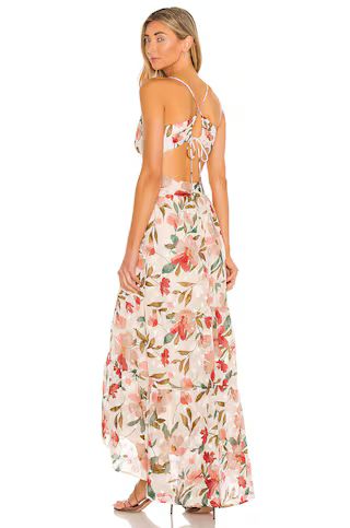 ASTR the Label Frolic Dress in Cream Ruby Floral from Revolve.com | Revolve Clothing (Global)