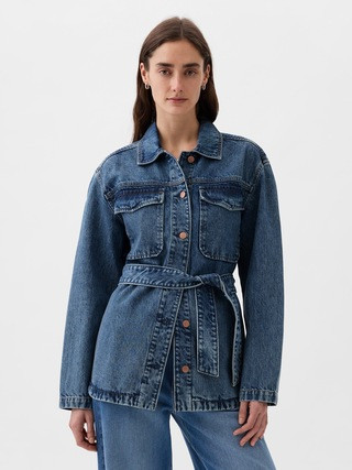 Belted Denim Shirt Jacket | Gap (CA)