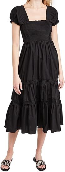 OPT Women's Square Neck Smocked Maxi Dress | Amazon (US)