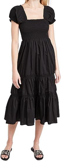 OPT Women's Square Neck Smocked Maxi Dress | Amazon (US)