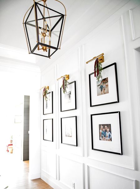 Gallery wall, holiday decor, Christmas decor, wall art, family photos, picture light, home decor, white decor, modern, Gold chandelier, gold lighting, black chandelier, entryway decor, entryway chandelier, living room, bedroom,

#LTKHoliday #LTKhome #LTKstyletip