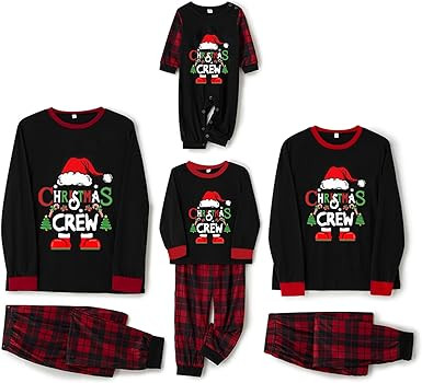 Awoscut Family Christmas Pajamas Matching Pajamas for Family, Xmas PJs Sets Holiday Sleepwear | Amazon (US)