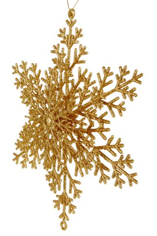 CANVAS Gold Collection Large Glitter Snowflake Ornament, 9-in | Canadian Tire
