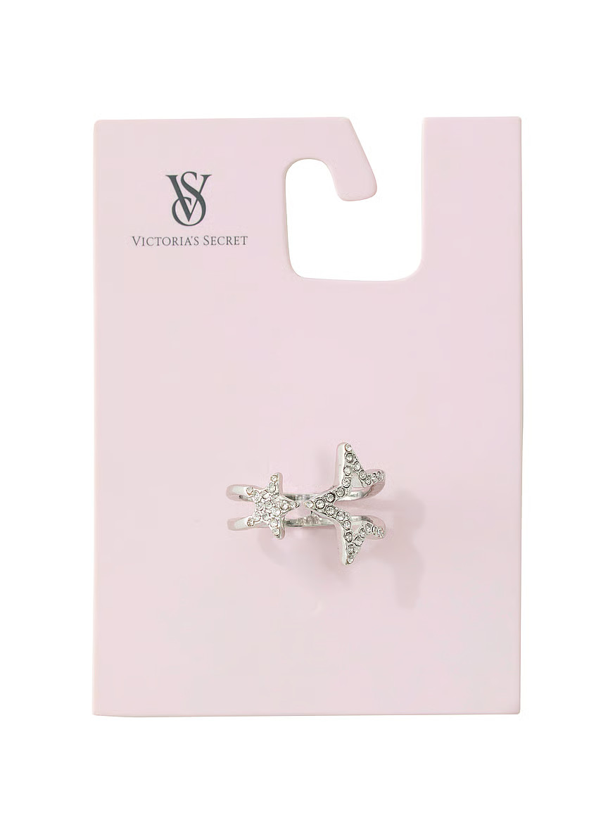 Buy Crystal Stars Ring, Silver - Order W RINGS online - Victoria's Secret US | Victoria's Secret (US / CA )