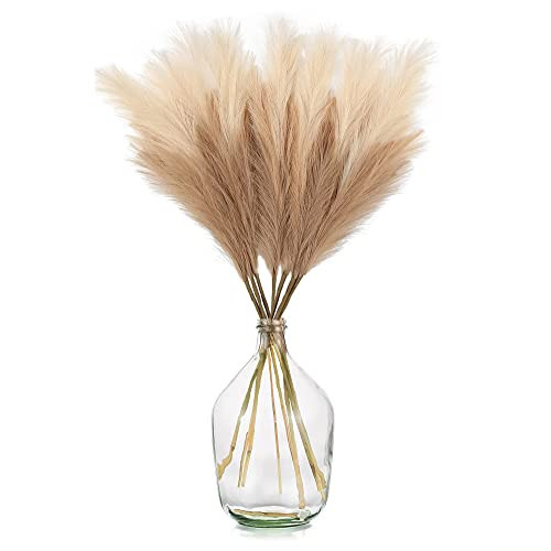 Hewory Large Glass Vase for Decor, 15in Clear Tall Farmhouse Decorative Floor Vase, Round Bubble Balloon Glass Jug Vases for Coffee Table Fireplace Mantel Entryway Living Room Bedroom Kitchen | Amazon (US)