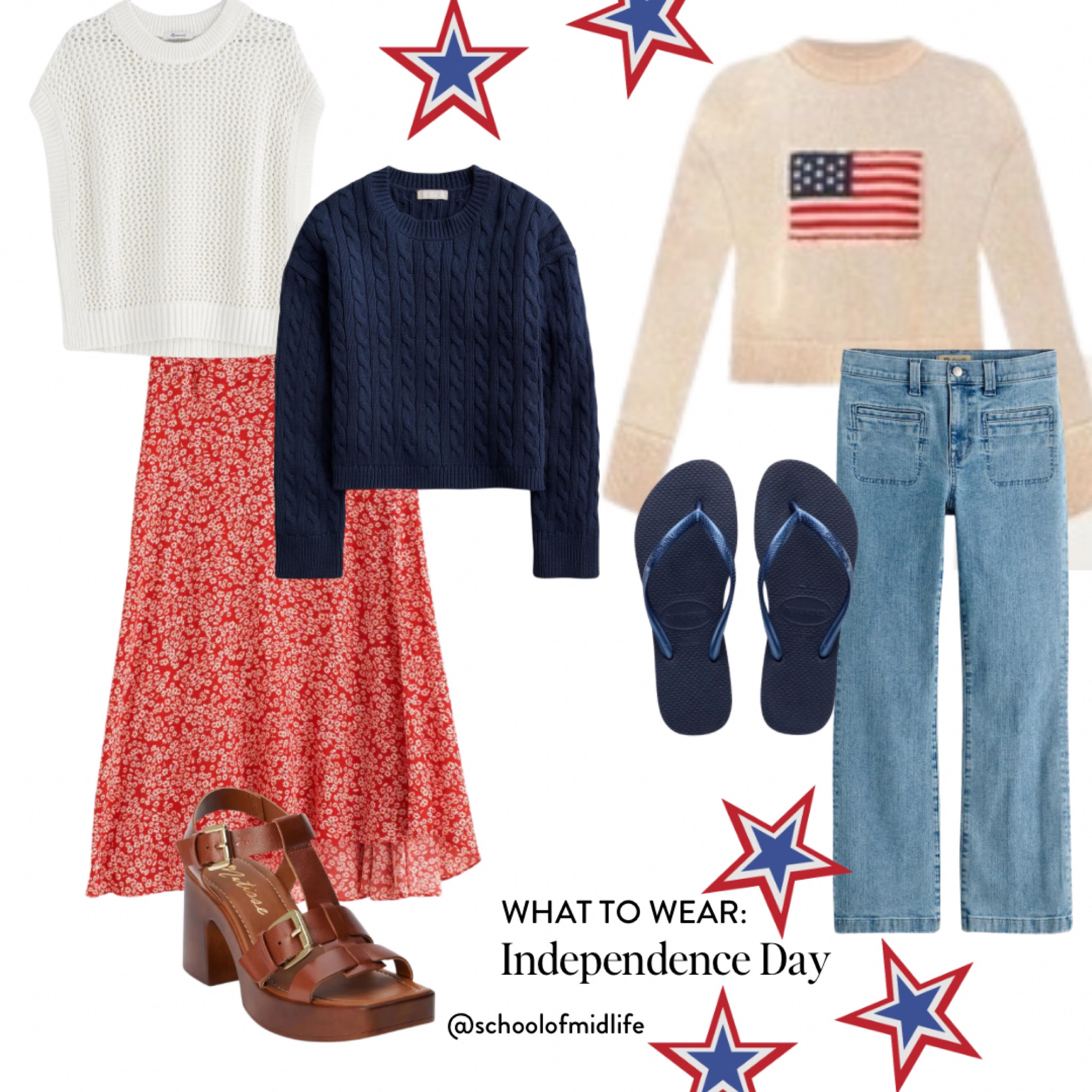 WHAT TO WEAR: Independence Day! 🇺🇸


#LTKStyleTip #LTKSeasonal #LTKOver40