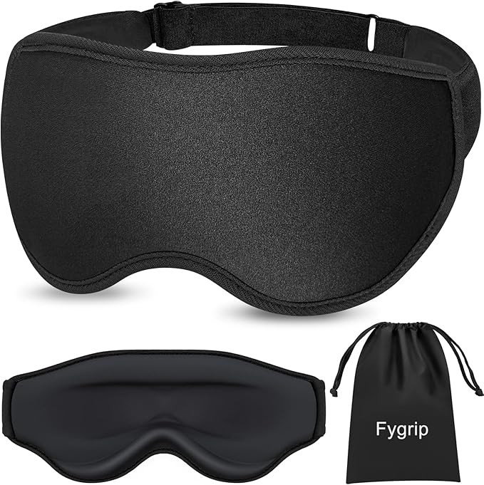 3D Eye Mask Sleep Mask for Men & Women, 100% Pressure-Free & Light Block-Out Eye Mask for Sleep w... | Amazon (US)