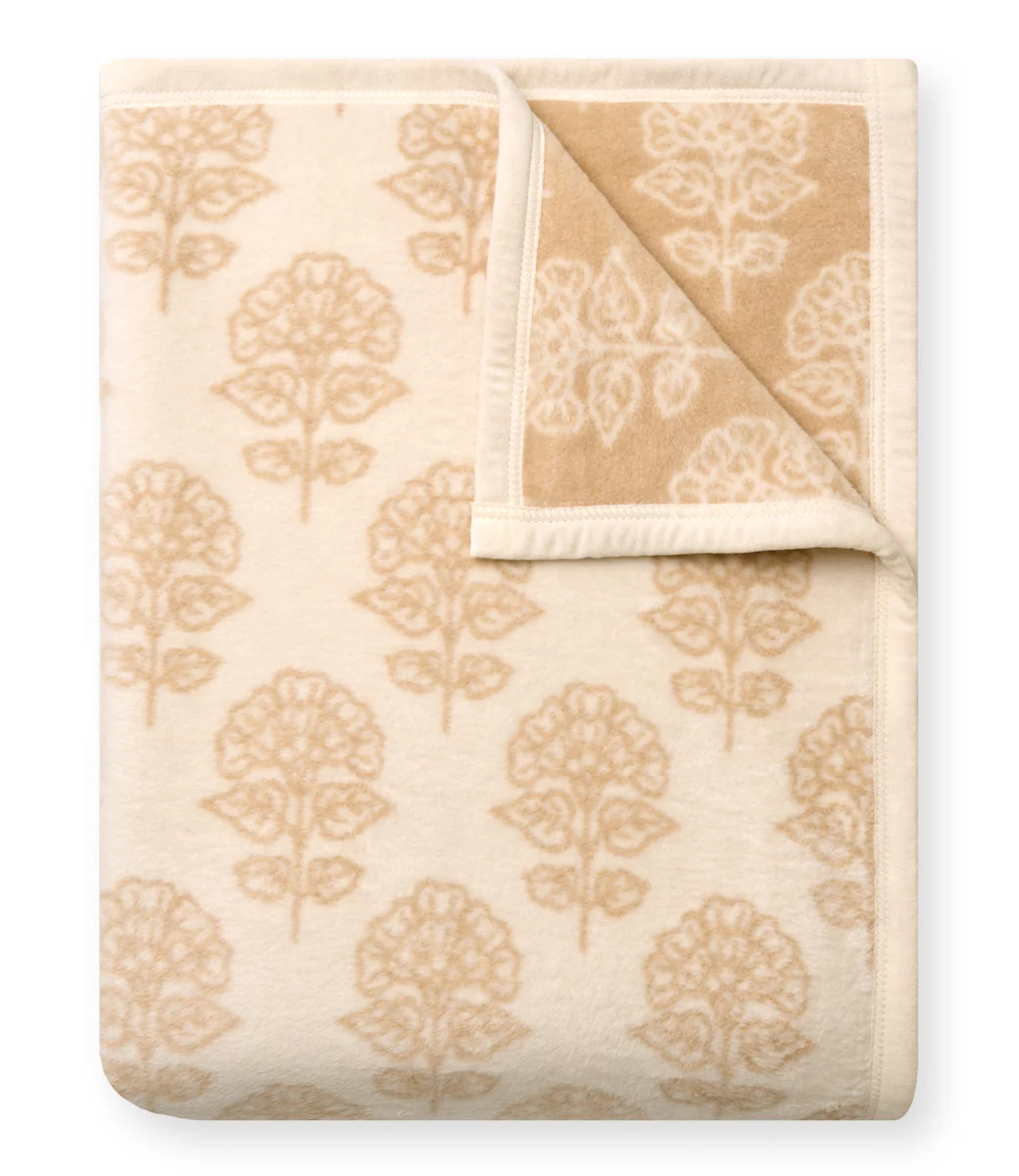 Millie Blockprint Throw Blanket | ChappyWrap | ChappyWrap