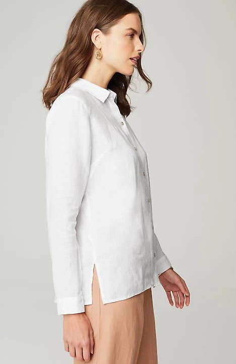 Everyday Linen Button-Front Shirt | J. Jill