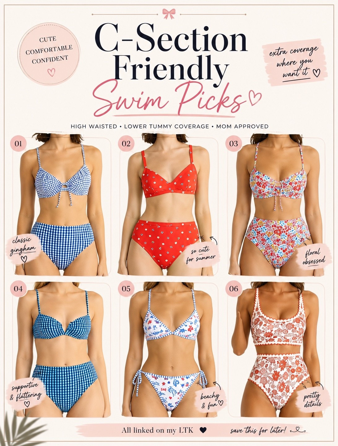 Swimsuits that made me feel confident this summer. 🤍

If you’re looking for cute swimsuits with a little extra lower tummy coverage, these are some of my favorites. They’re comfortable, flattering, and perfect whether you’re postpartum, have a C-section scar, or just prefer a high-waisted fit.

I’ve linked every style here! ☀️

#LTKSwim #LTKStyle #SummerStyle #PetiteStyle #Swimwear

#LTKOver40 #LTKSwim #LTKSeasonal