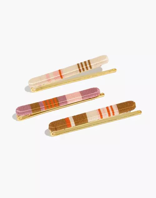 Three-Pack Thread-Wrapped Hair Pins | Madewell