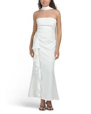Selora Strapless Ruffle Maxi Dress | TJ Maxx