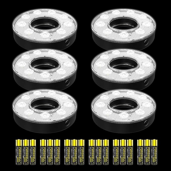 KINGTOP LED Golf Hole Light with Anti-Glare Lens - Battery Operated, Glow in The Dark Putting Cup... | Amazon (US)