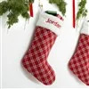 Plaid Noel Personalized Christmas Stocking | Personalization Mall