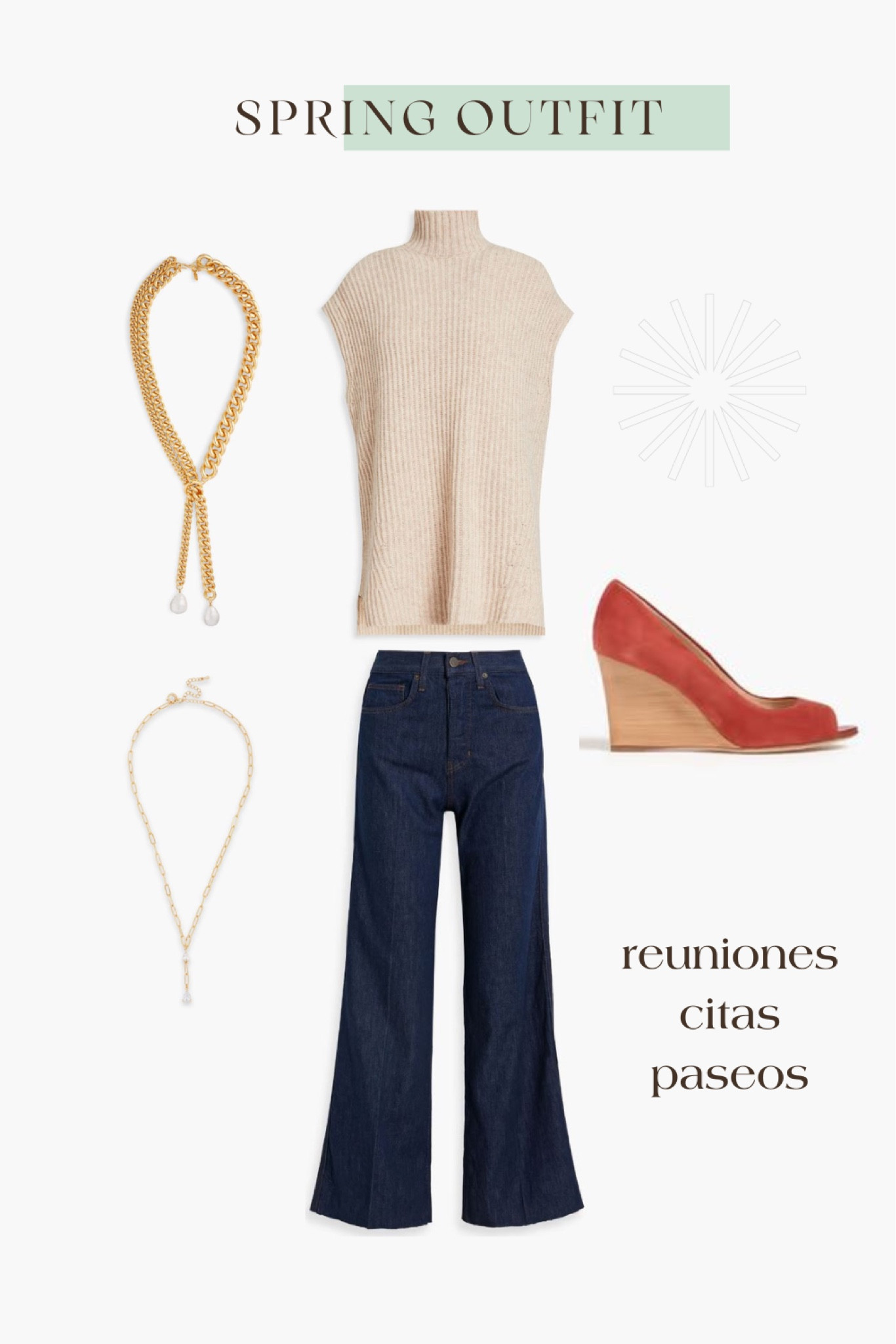 Spring outfit 2023
Jeans top blusa swrater wool zapatos sandalias heels sandals collares accesorios mujer moda femenina fashion style love it 

#LTKSeasonal #LTKstyletip #LTKGiftGuide