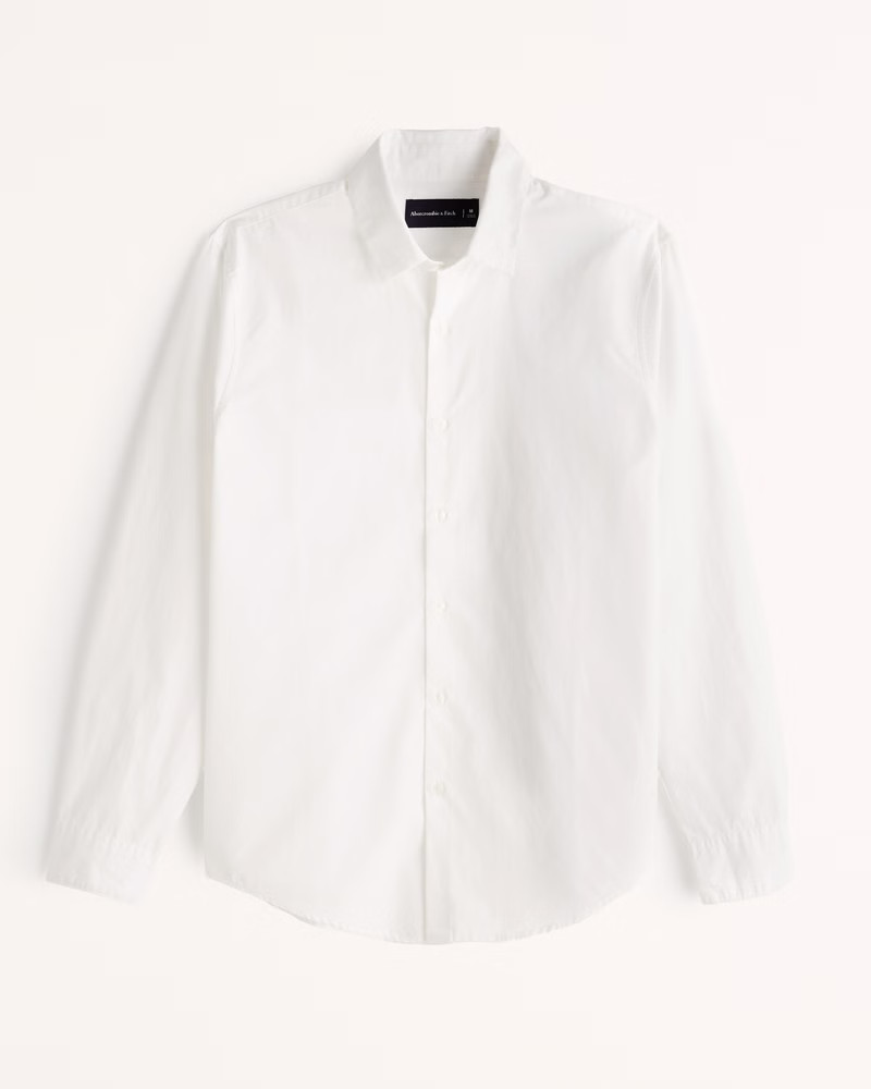 Poplin Dress Shirt | Abercrombie & Fitch (US)
