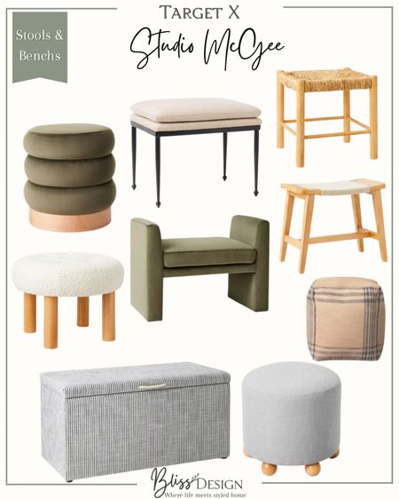 Studio McGee for Target Benches and stools 

Stool, bench 

#LTKstyletip #LTKhome #LTKFind