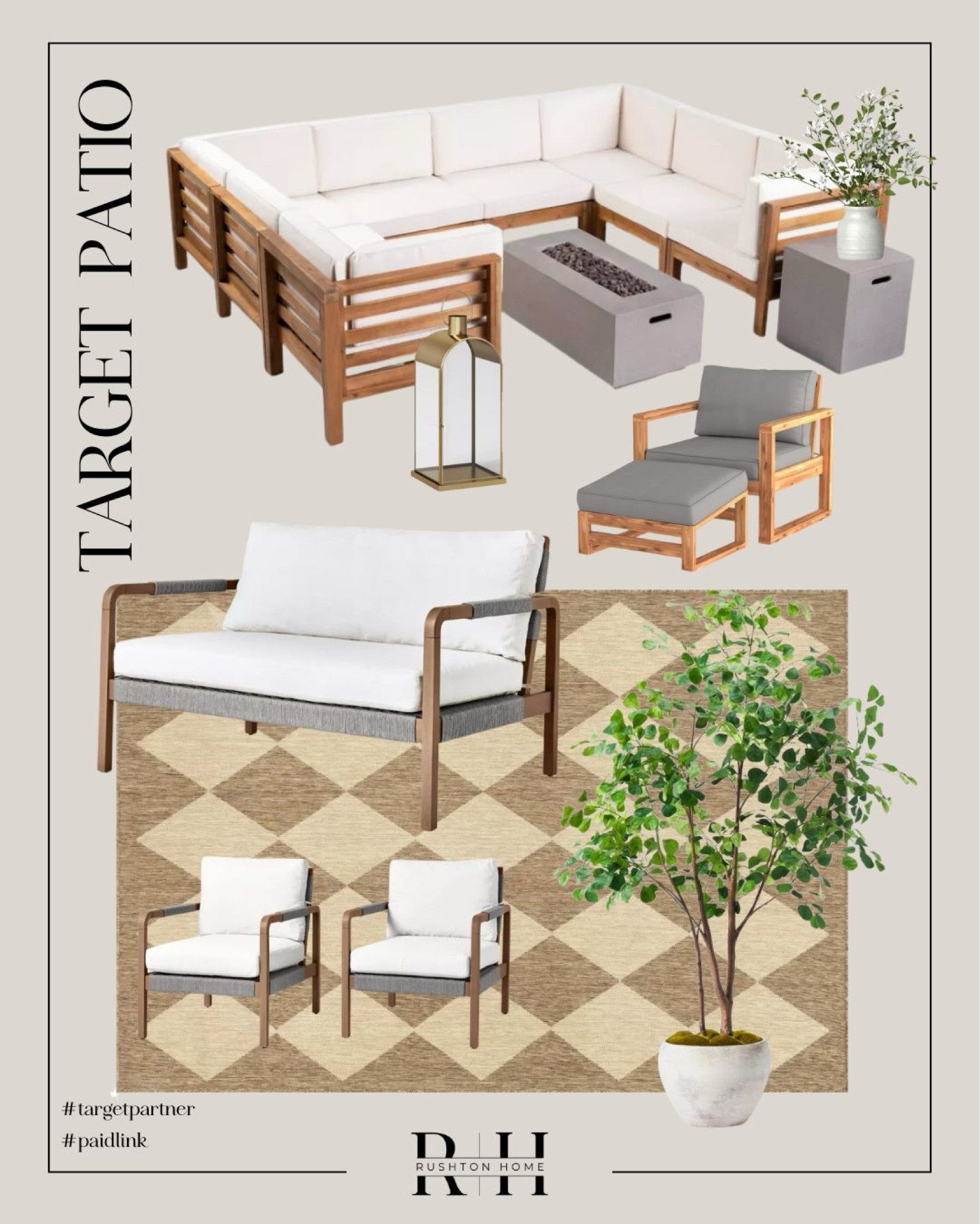 The cutest collection of Target Outdoor furniture and decor! Perfect for your patio upgrade!!

Target finds, patio furniture, outdoor chairs, outdoor sofa, club chairs, firepit, trees

#LTKHome