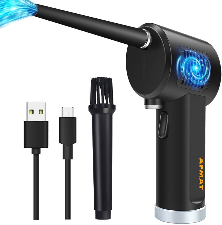 AFMAT Cordless Air Duster, Compressed Air Can for Computers, Rechargeable Air Duster for Computer... | Amazon (US)